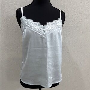 Abercrombie & Fitch silver baby blue Lace Camisole